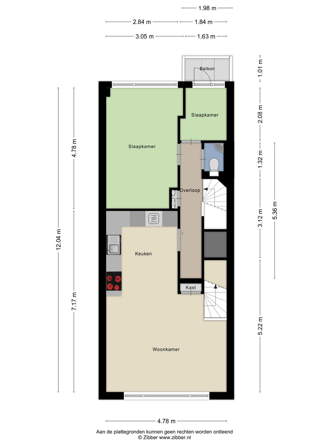 Zweedsestraat 129A 02, ROTTERDAM plattegrond 1