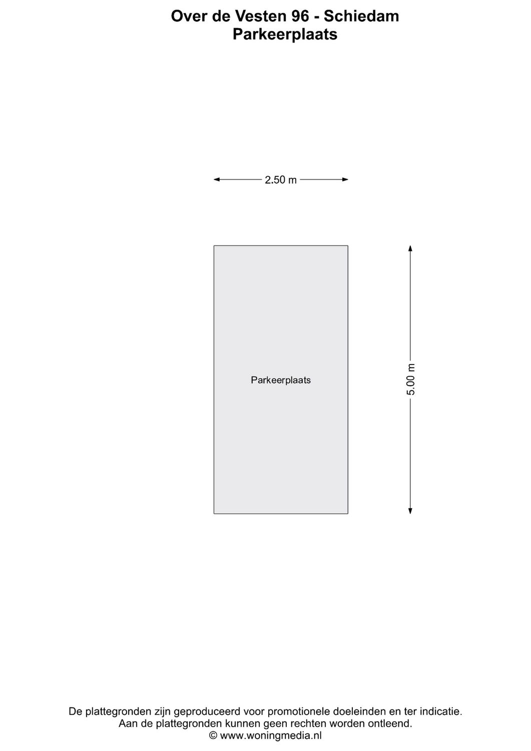 Over de Vesten 96, SCHIEDAM plattegrond 2
