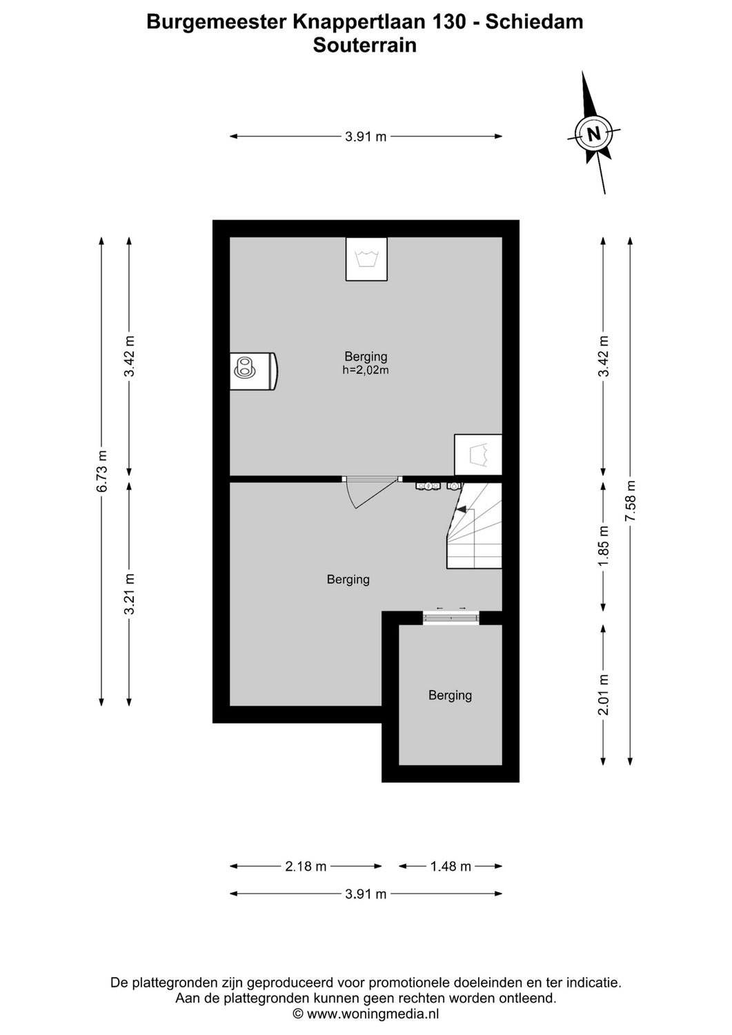 Burgemeester Knappertlaan 130, SCHIEDAM plattegrond 3