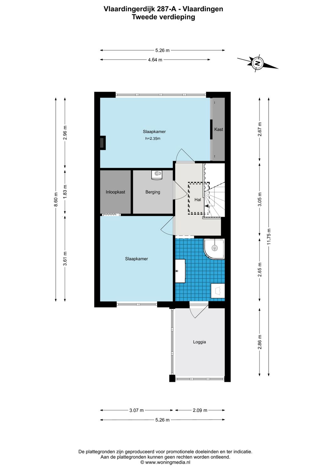 Vlaardingerdijk 287A, SCHIEDAM plattegrond 2