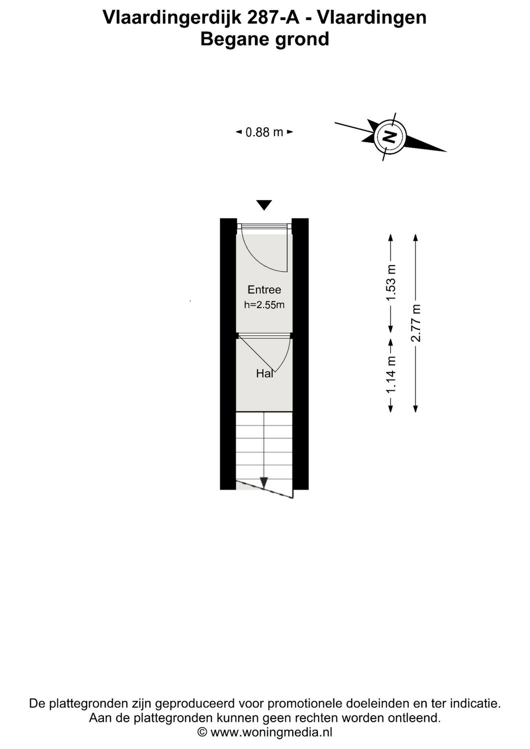 Vlaardingerdijk 287A, SCHIEDAM plattegrond 0