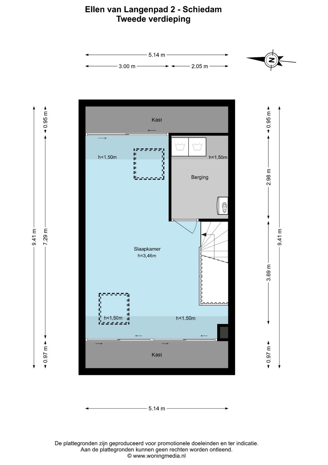 Ellen van Langenpad 2, SCHIEDAM plattegrond 2