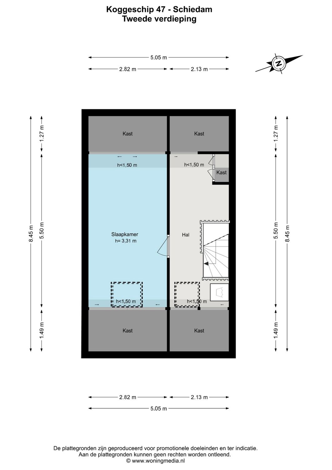 Koggeschip 47, SCHIEDAM plattegrond 3