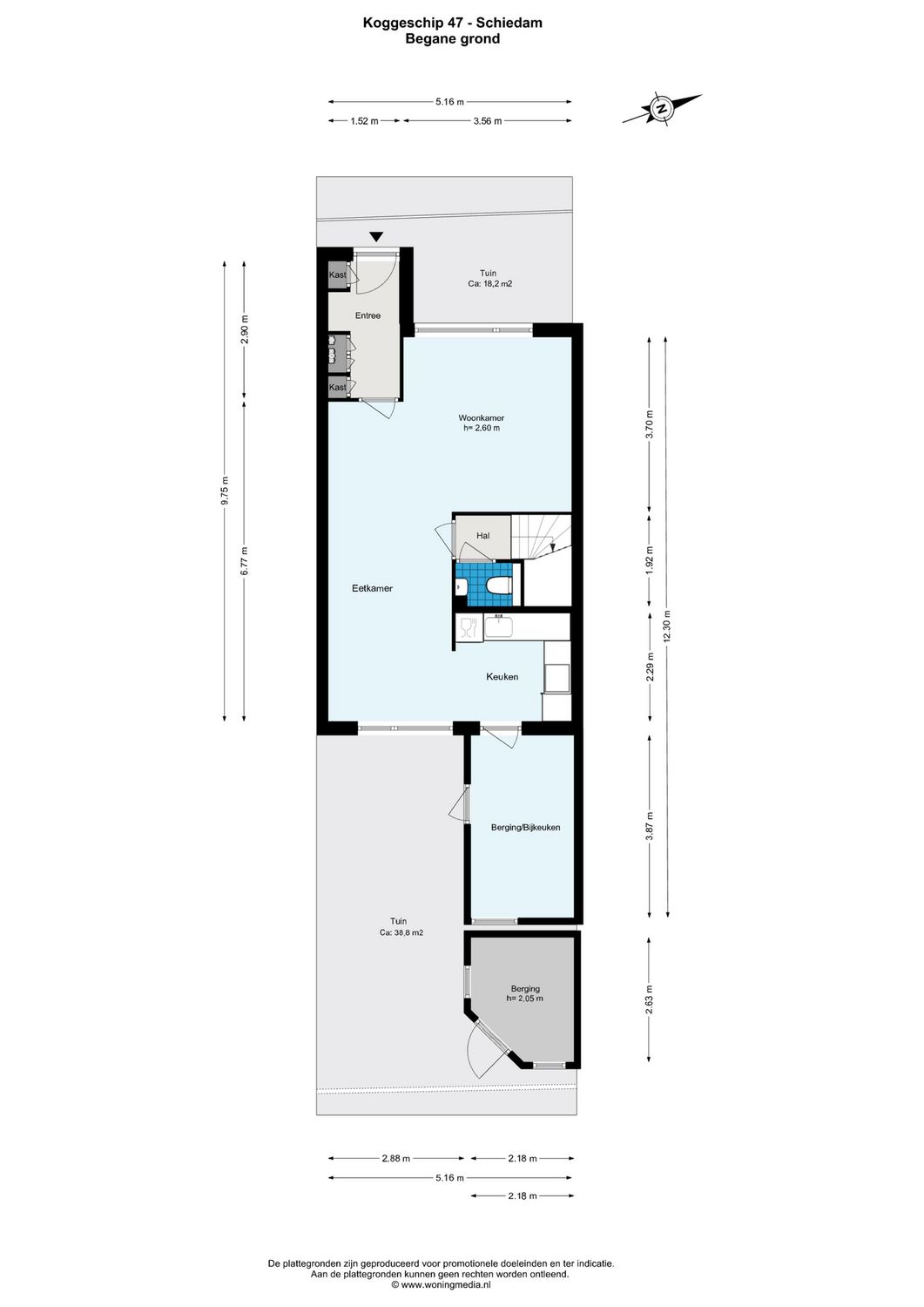 Koggeschip 47, SCHIEDAM plattegrond 1