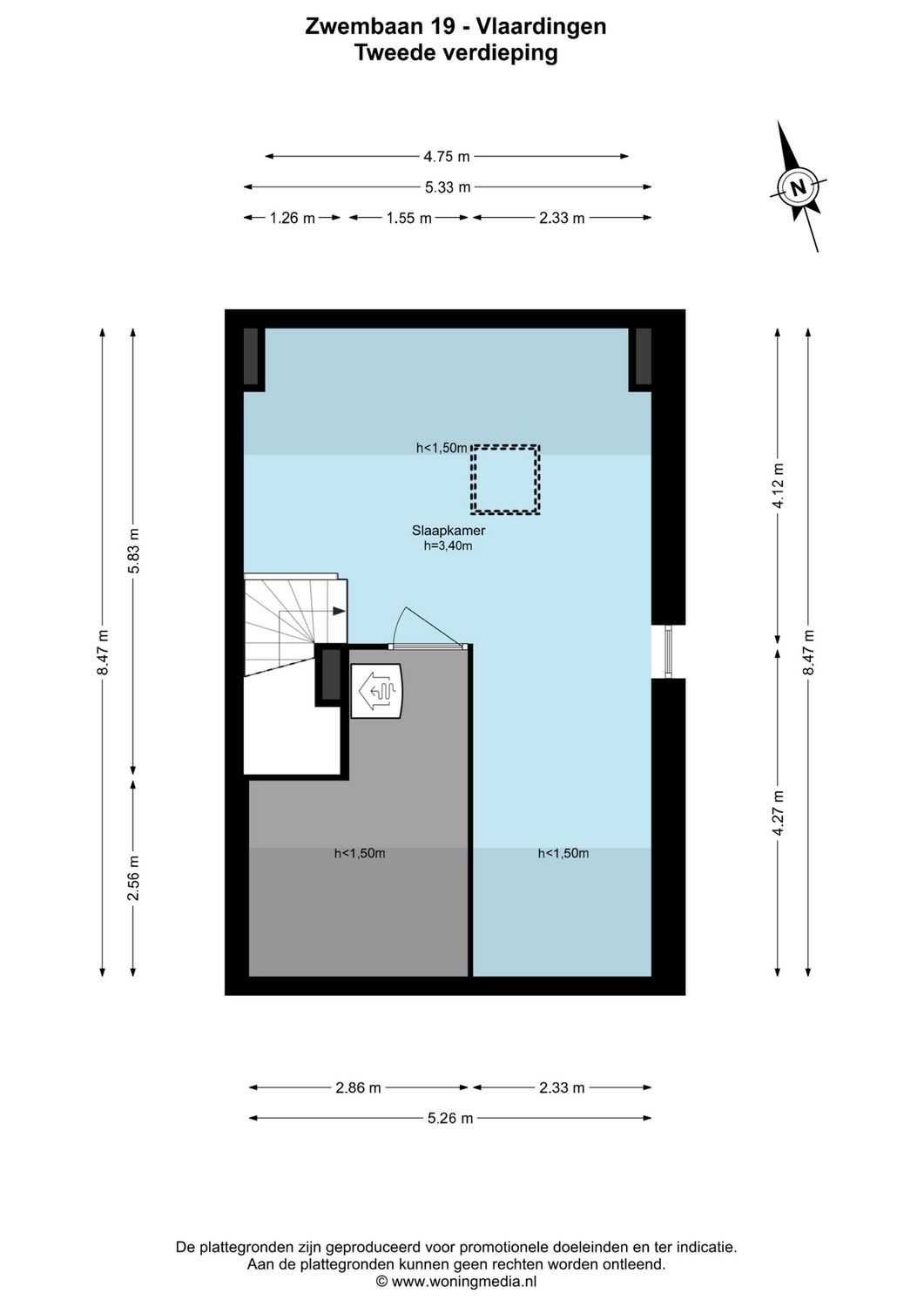Zwembaan 19, VLAARDINGEN plattegrond 2