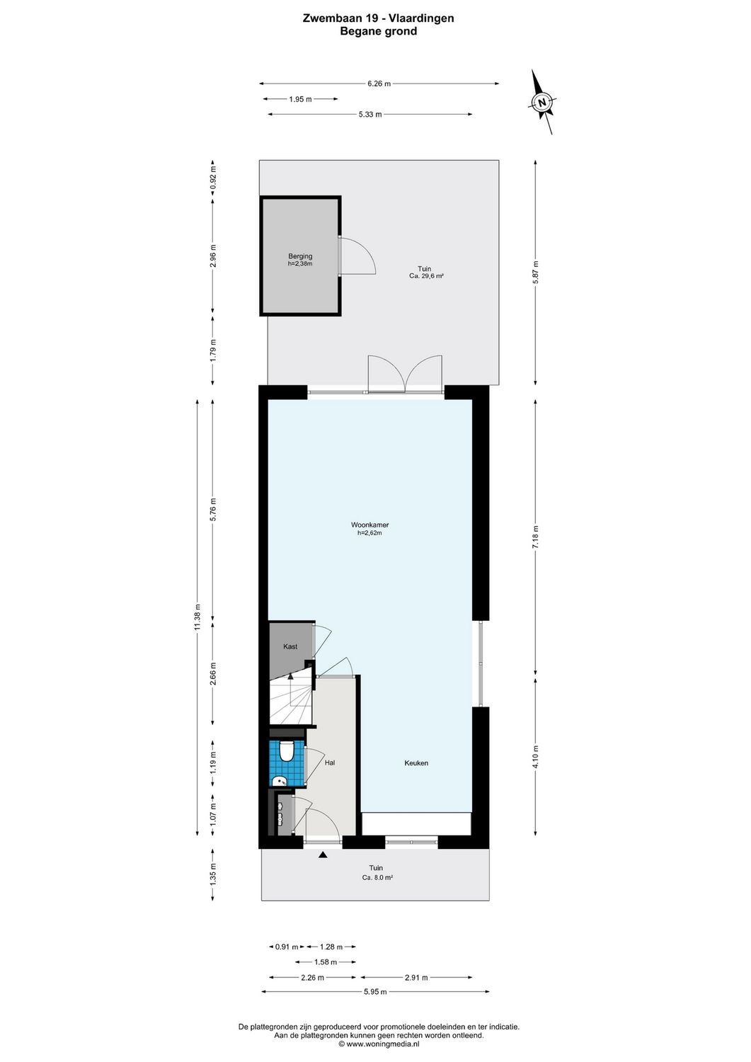 Zwembaan 19, VLAARDINGEN plattegrond 0