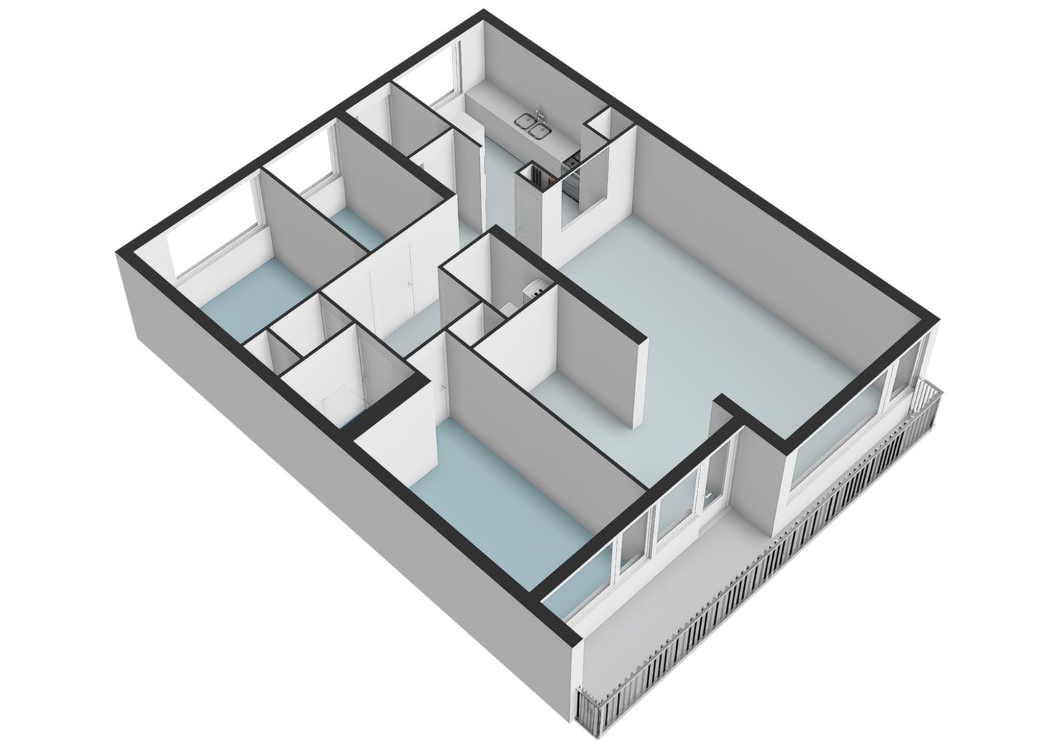 Griegplein 141, SCHIEDAM plattegrond 2