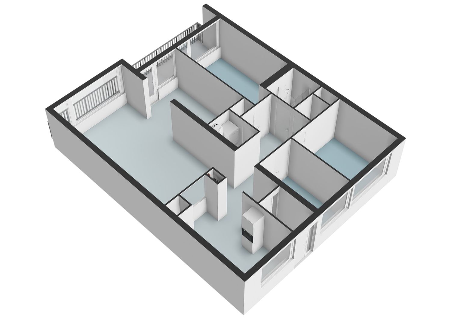Griegplein 141, SCHIEDAM plattegrond 3