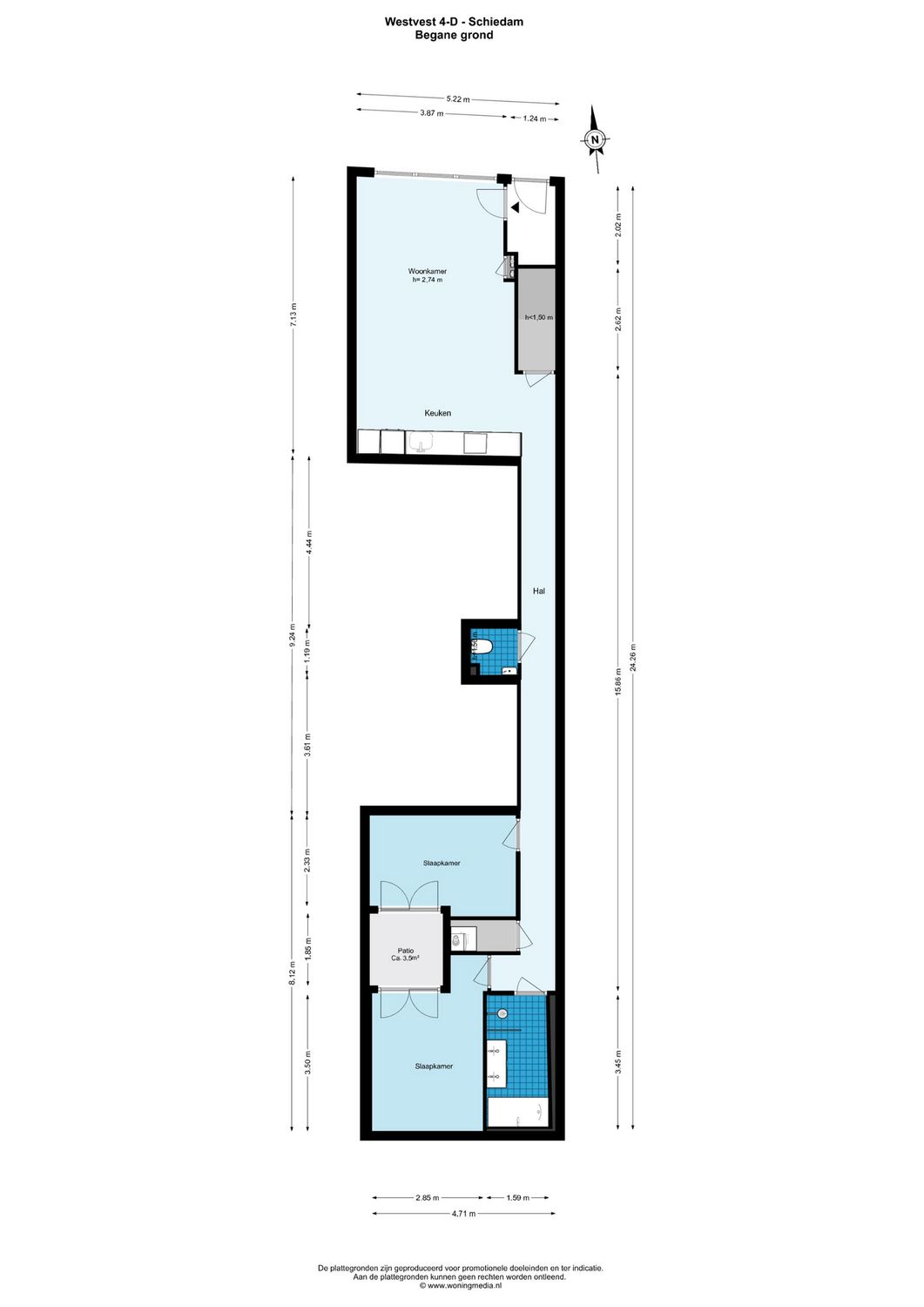 Westvest 4D, SCHIEDAM plattegrond 0