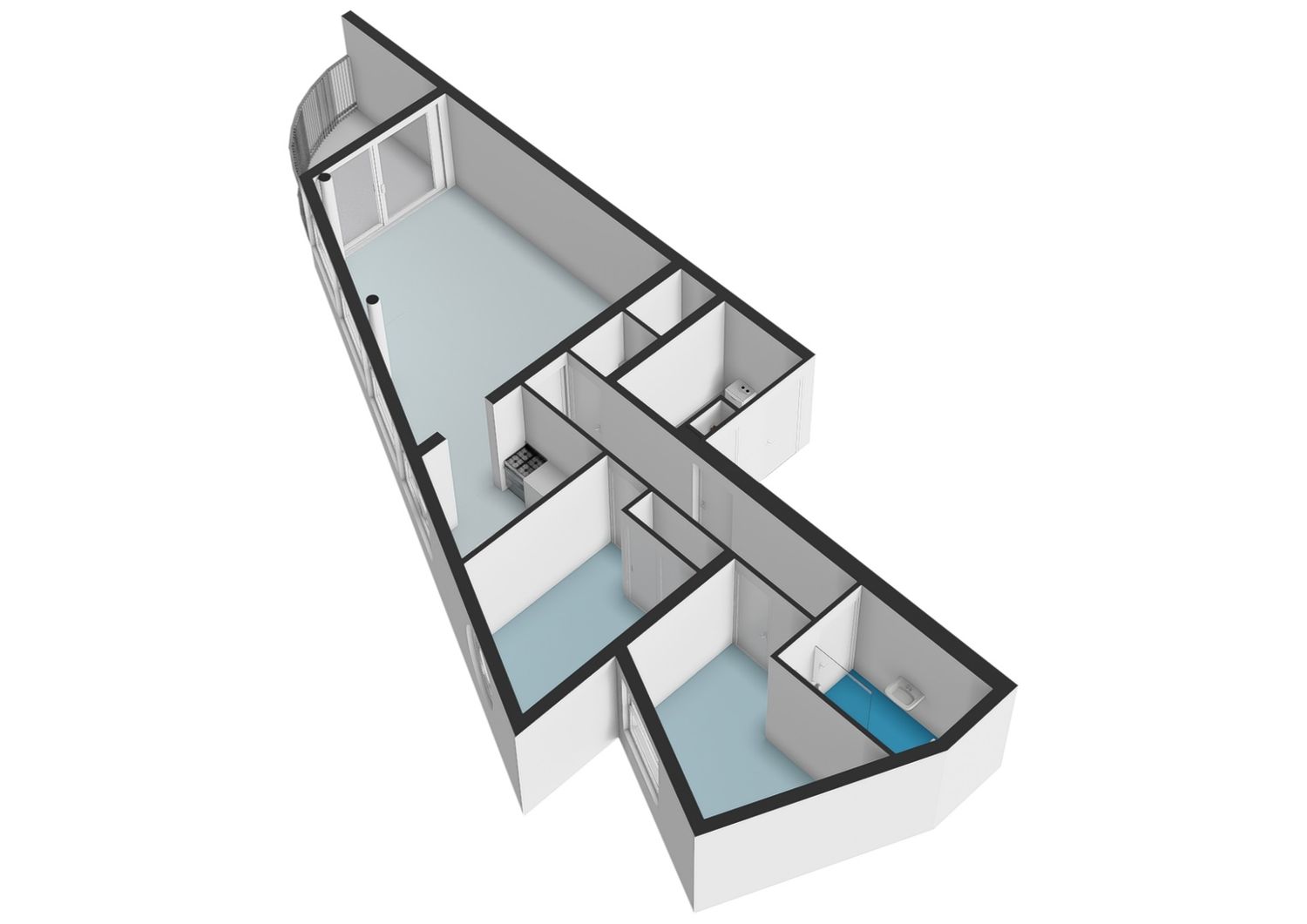 Rembrandtlaan 107, SCHIEDAM plattegrond 1