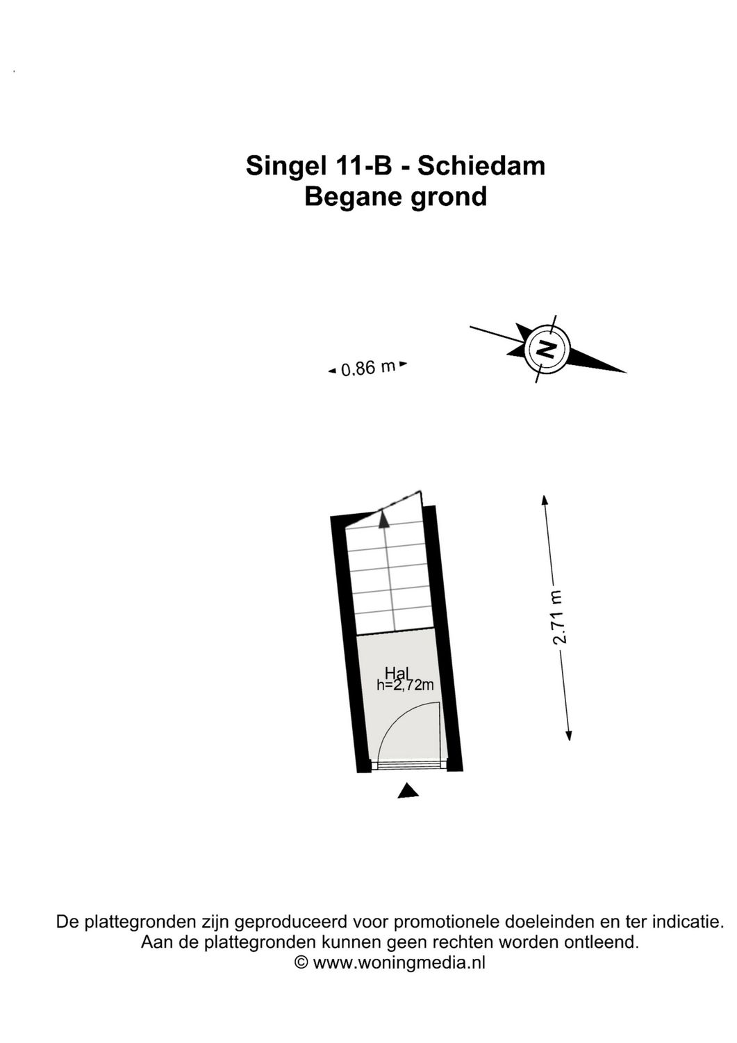 Singel 11B, SCHIEDAM plattegrond 0