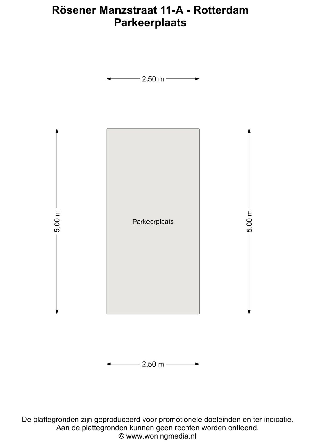 R&ouml;sener Manzstraat 11A, ROTTERDAM plattegrond 3