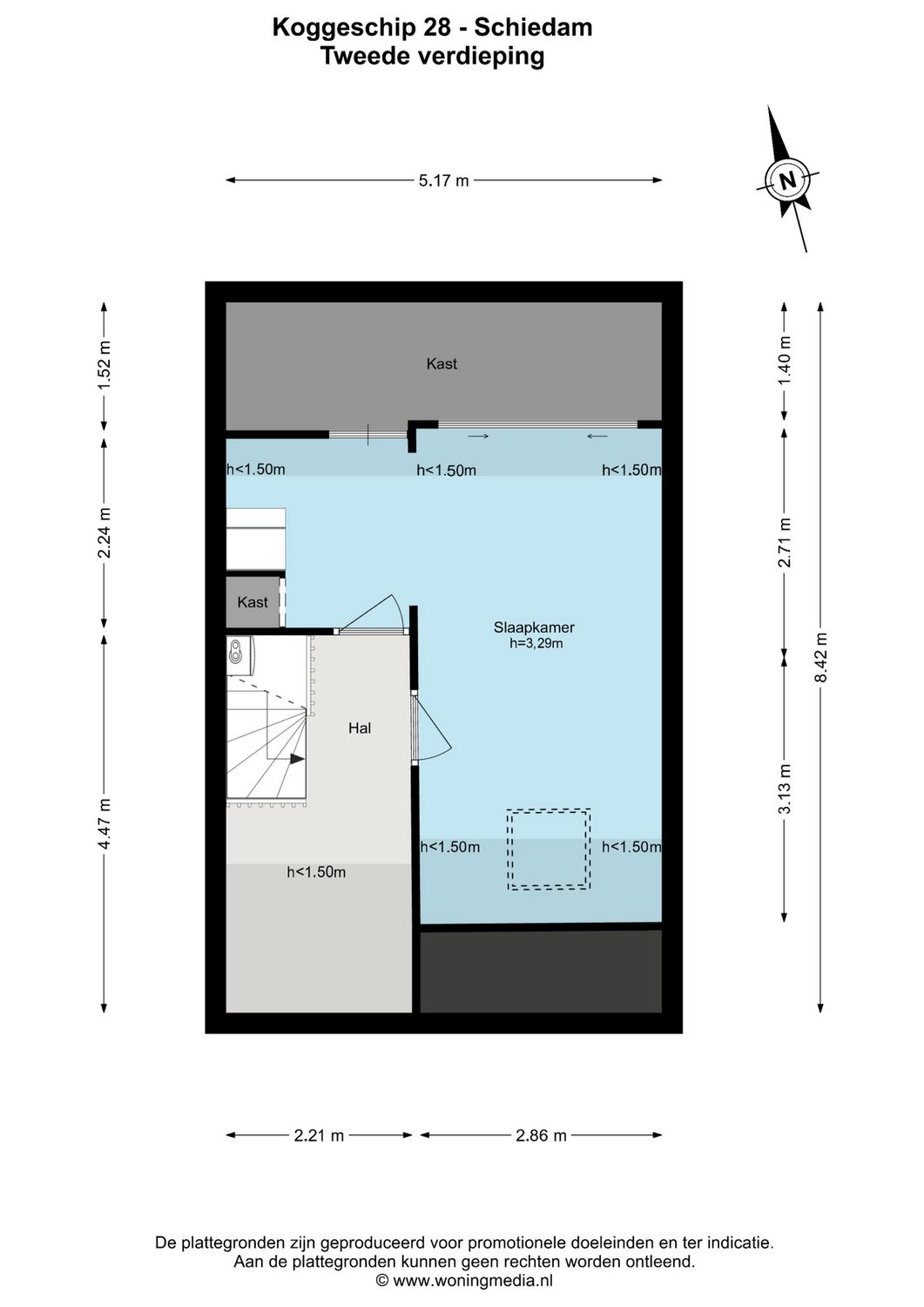 Koggeschip 28, SCHIEDAM plattegrond 2