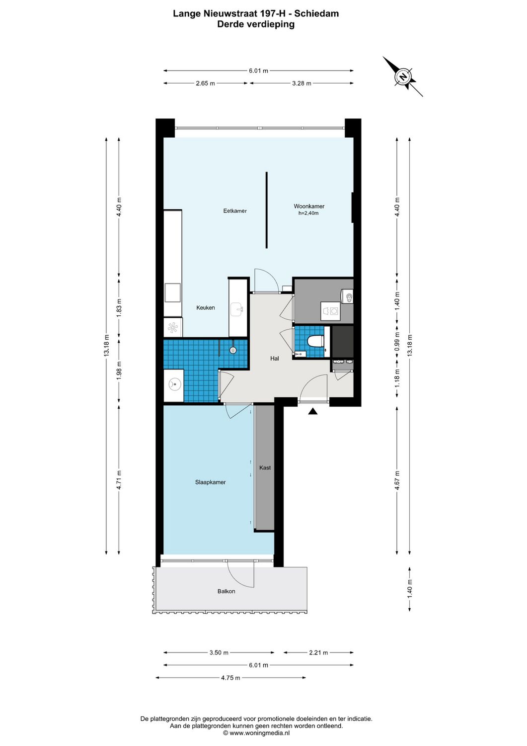 Lange Nieuwstraat 197H, SCHIEDAM plattegrond 0