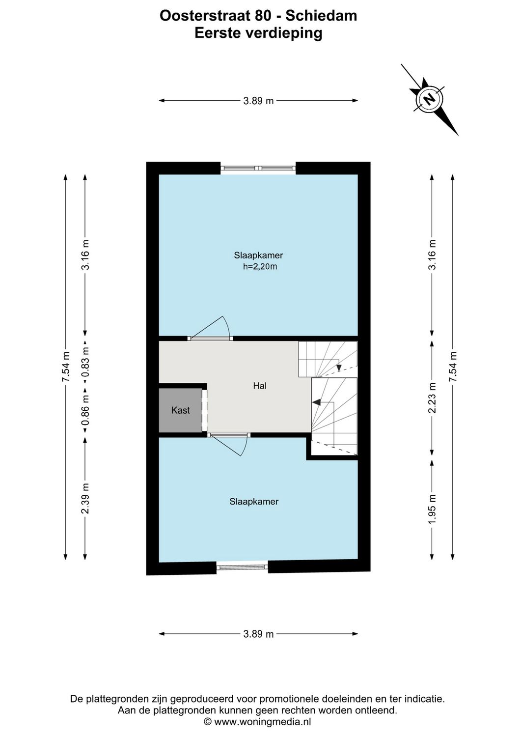 Oosterstraat 80, SCHIEDAM plattegrond 1