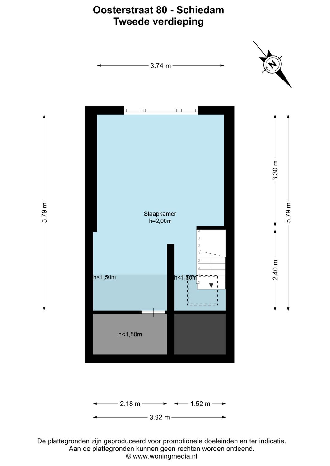 Oosterstraat 80, SCHIEDAM plattegrond 2