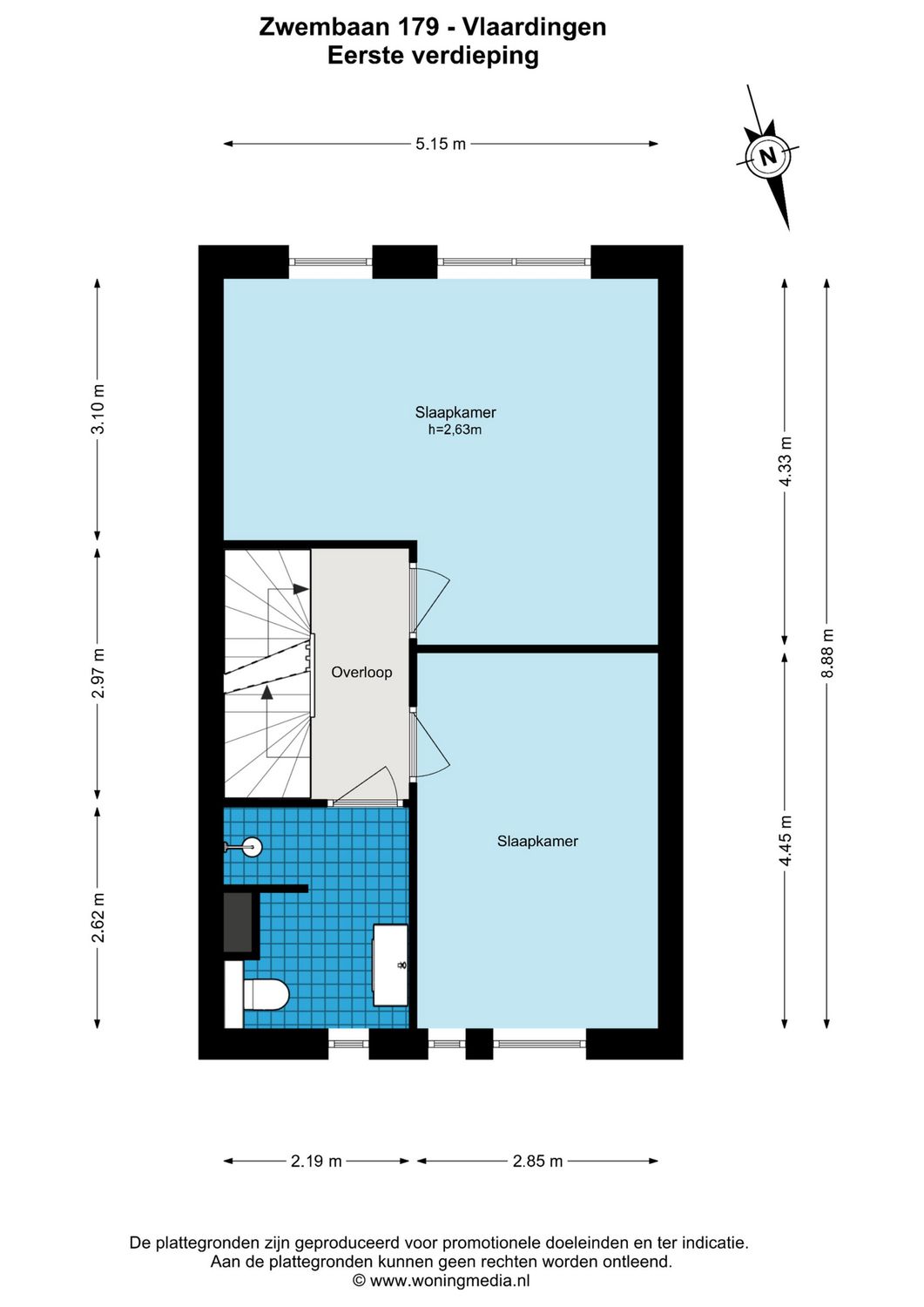 Zwembaan 179, VLAARDINGEN plattegrond 2