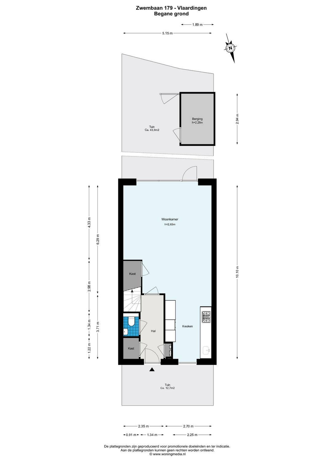 Zwembaan 179, VLAARDINGEN plattegrond 1