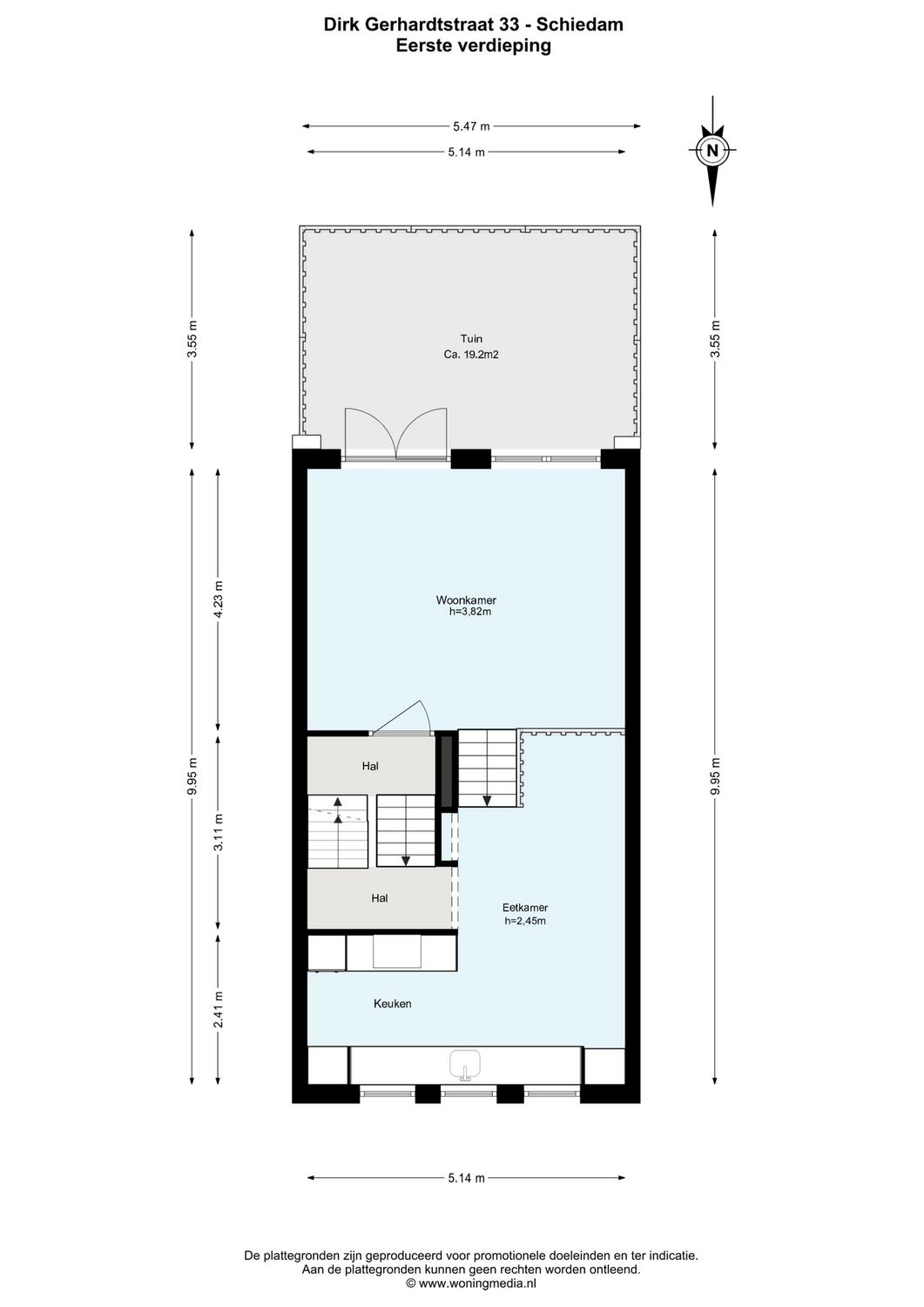Dirk Gerhardtstraat 33, SCHIEDAM plattegrond 1