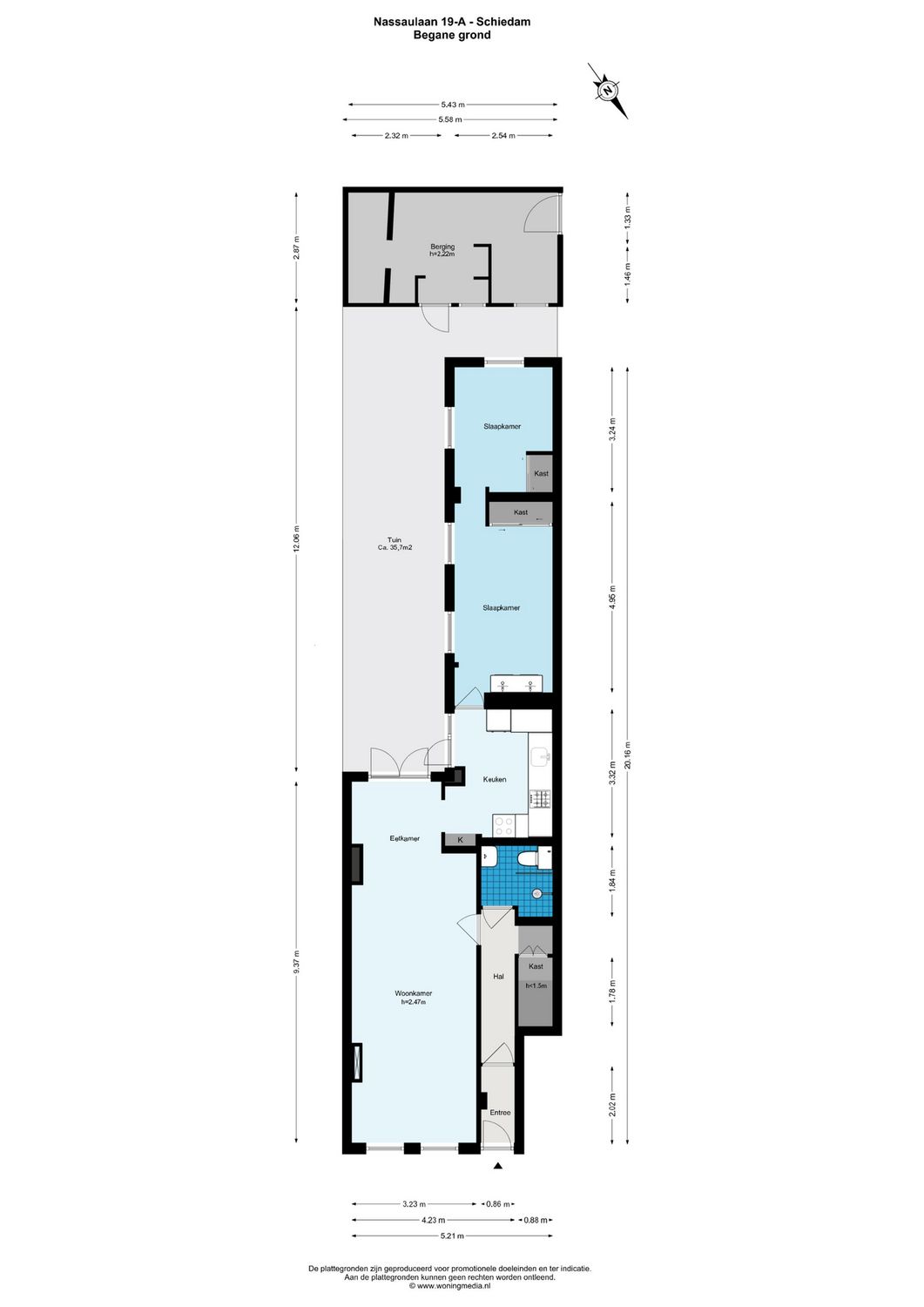 Nassaulaan 19A, SCHIEDAM plattegrond 0