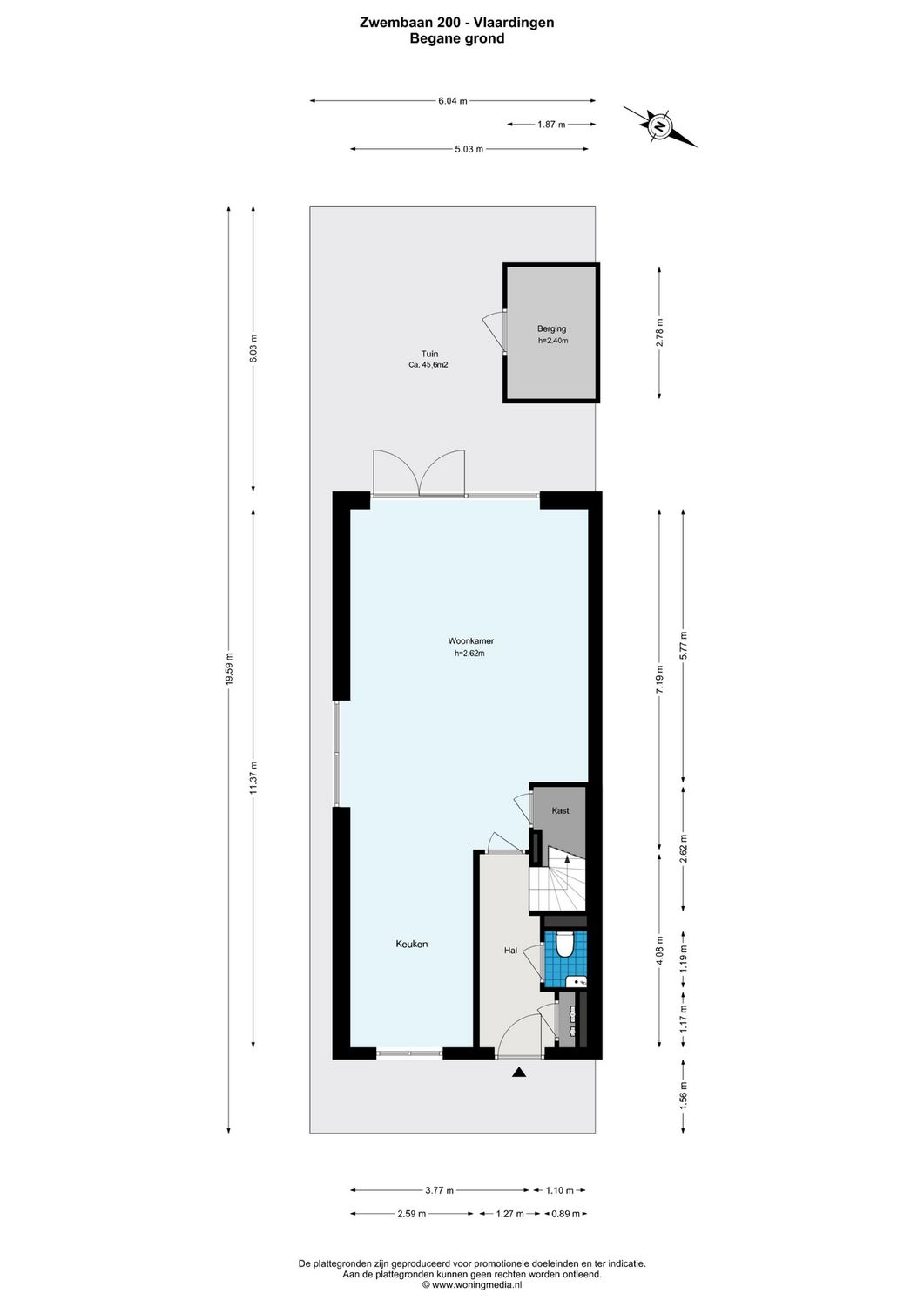Zwembaan 200, VLAARDINGEN plattegrond 0