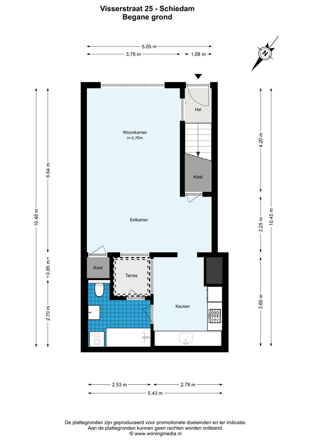 Visserstraat 25, SCHIEDAM plattegrond 0