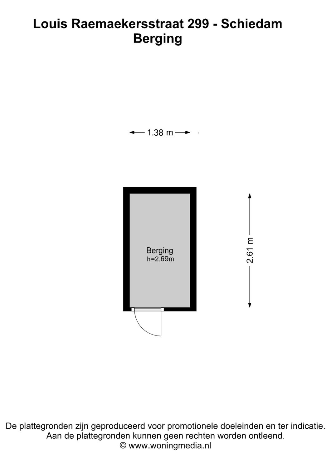 Louis Raemaekersstraat 299, SCHIEDAM plattegrond 3