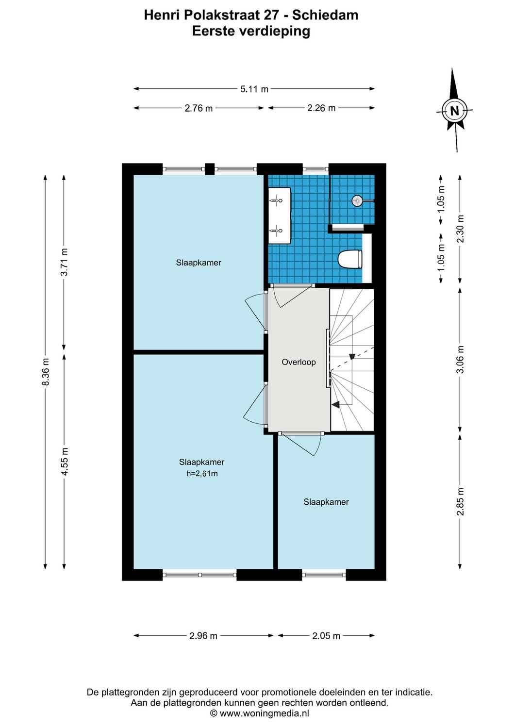 Henri Polakstraat 27, SCHIEDAM plattegrond 1