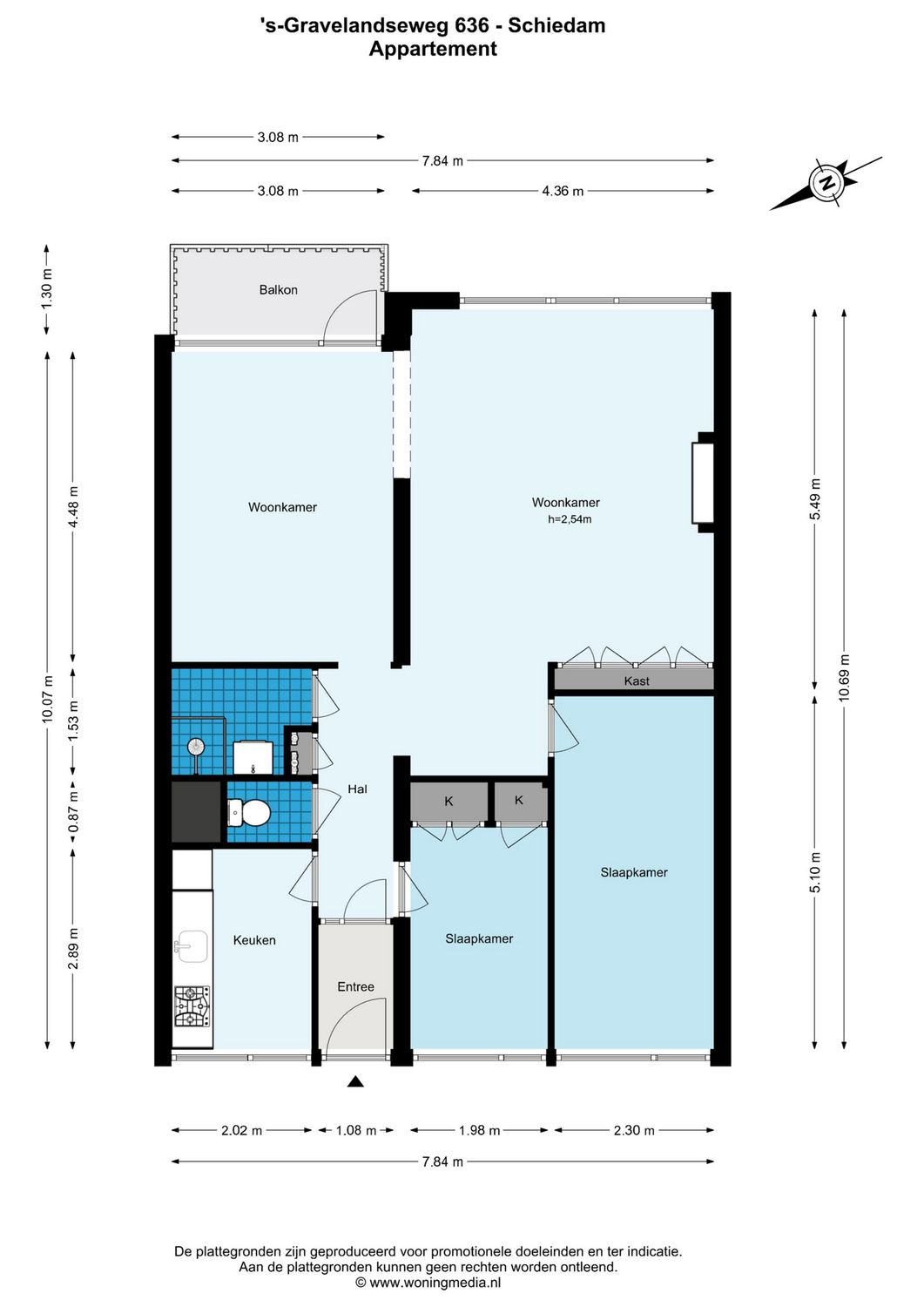 's-Gravelandseweg 636, SCHIEDAM plattegrond 0