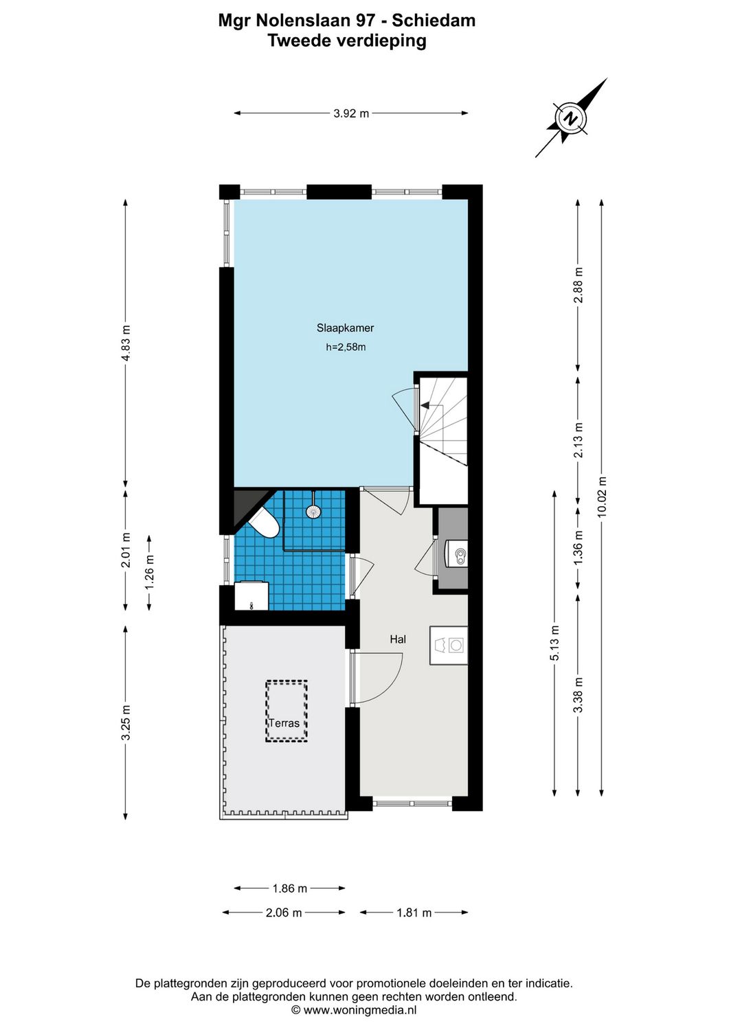 Mgr Nolenslaan 97, SCHIEDAM plattegrond 3
