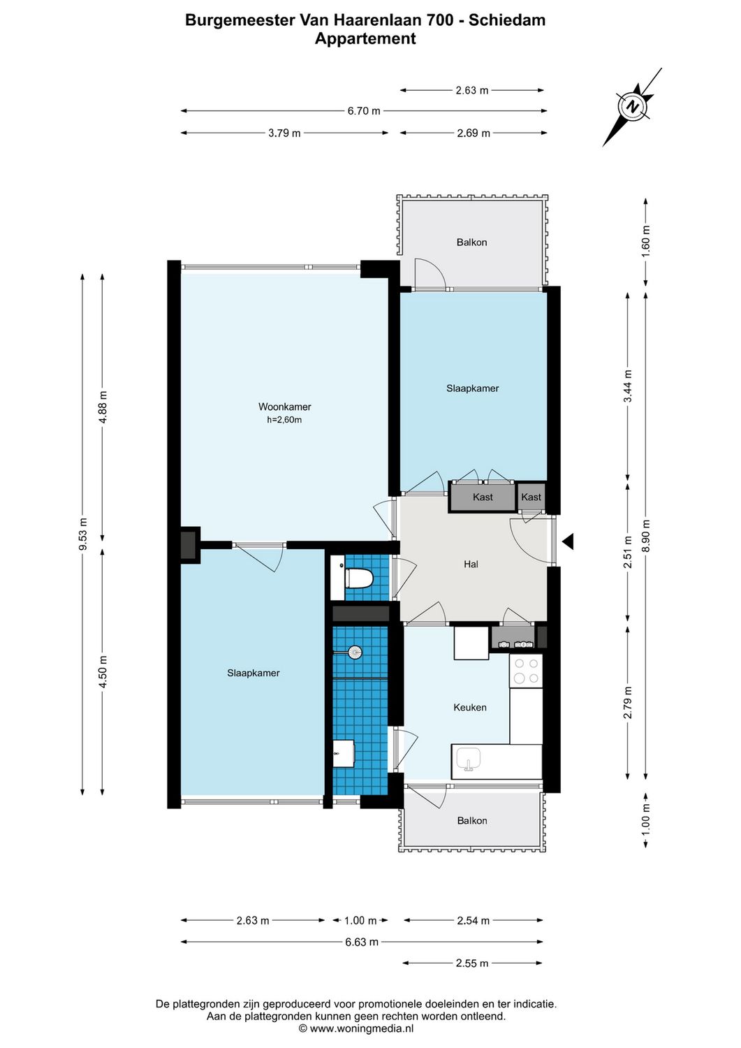 Burgemeester Van Haarenlaan 700, SCHIEDAM plattegrond 0