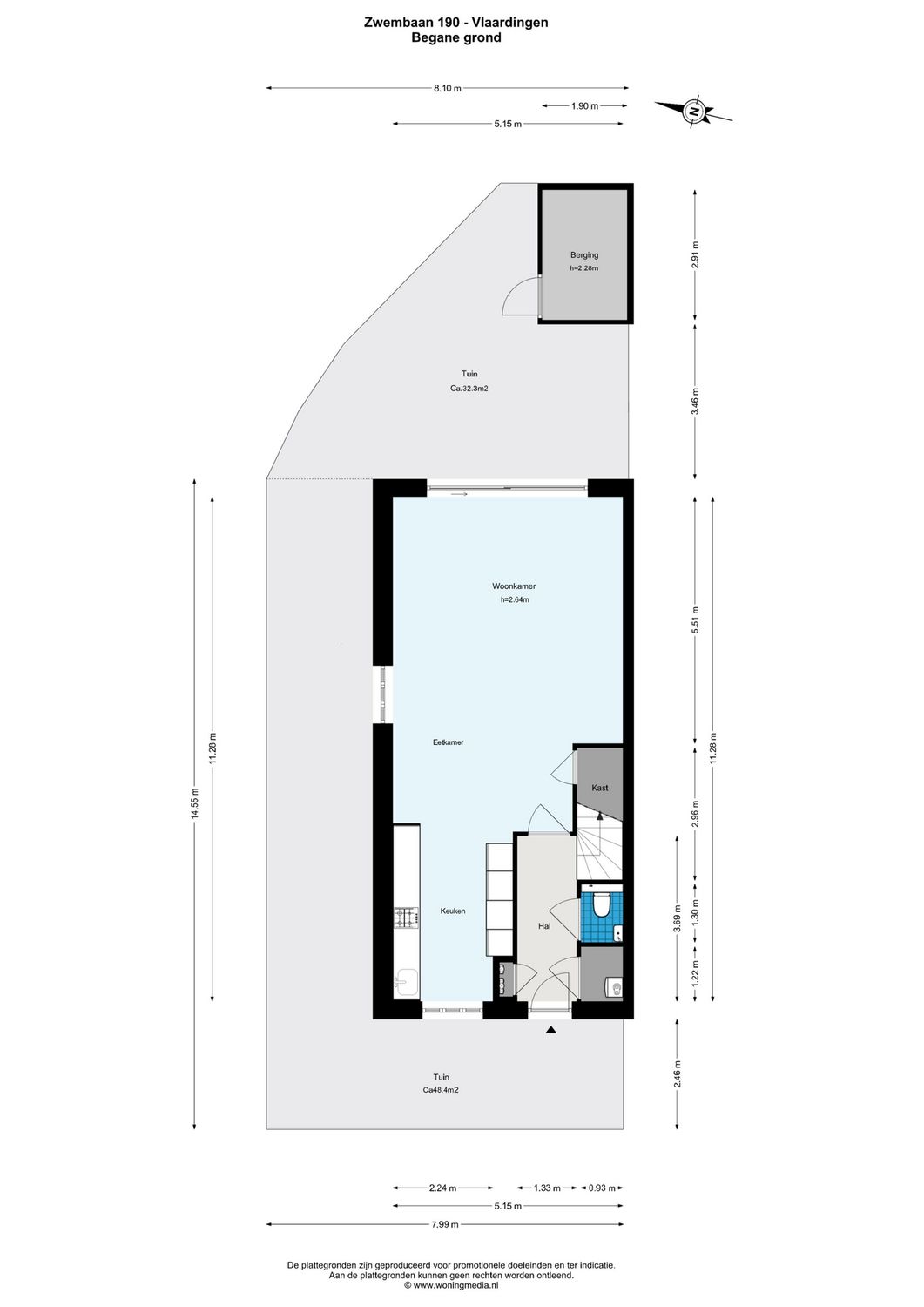 Zwembaan 190, VLAARDINGEN plattegrond 0