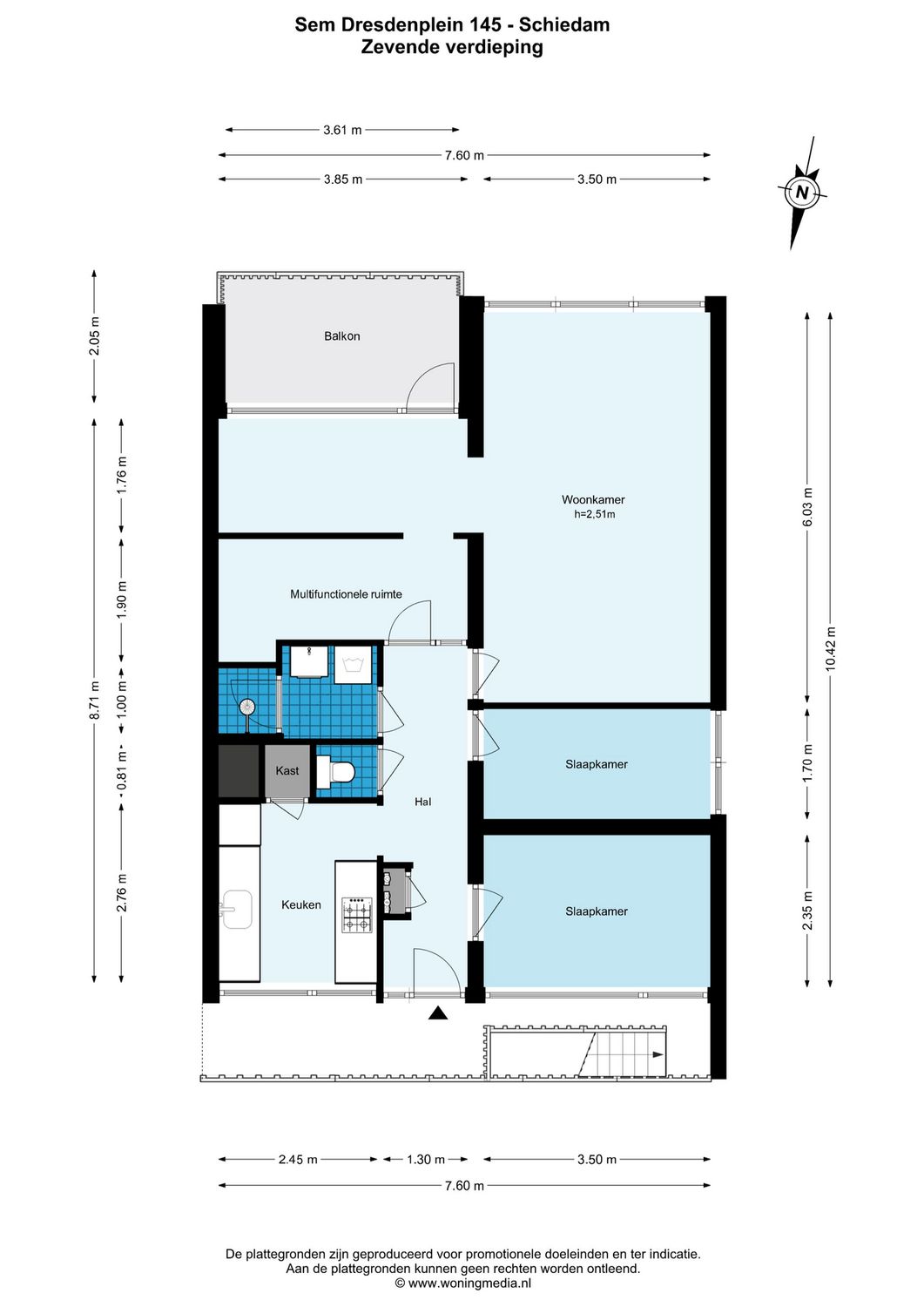 Sem Dresdenplein 145, SCHIEDAM plattegrond 0
