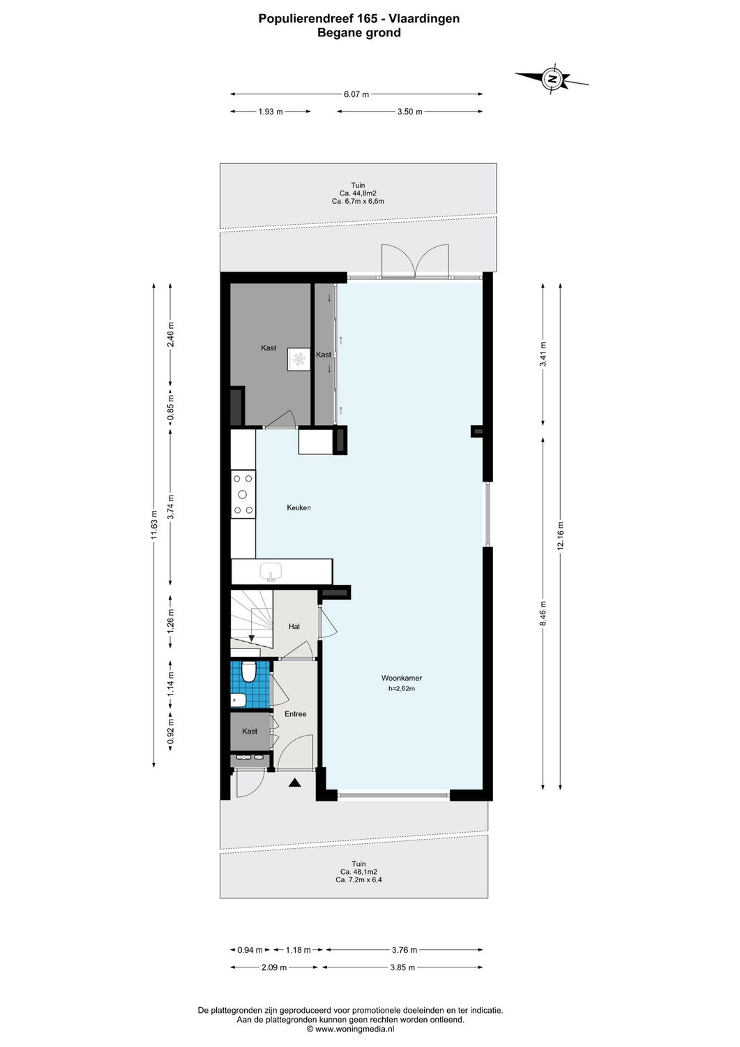 Populierendreef 165, VLAARDINGEN plattegrond 1