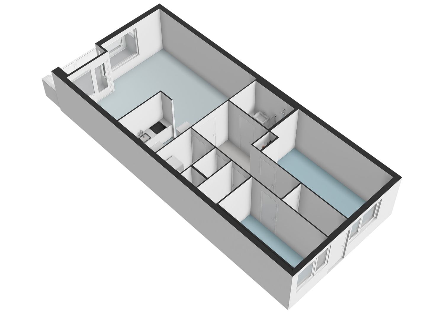 Over de Vesten 58, SCHIEDAM plattegrond 3