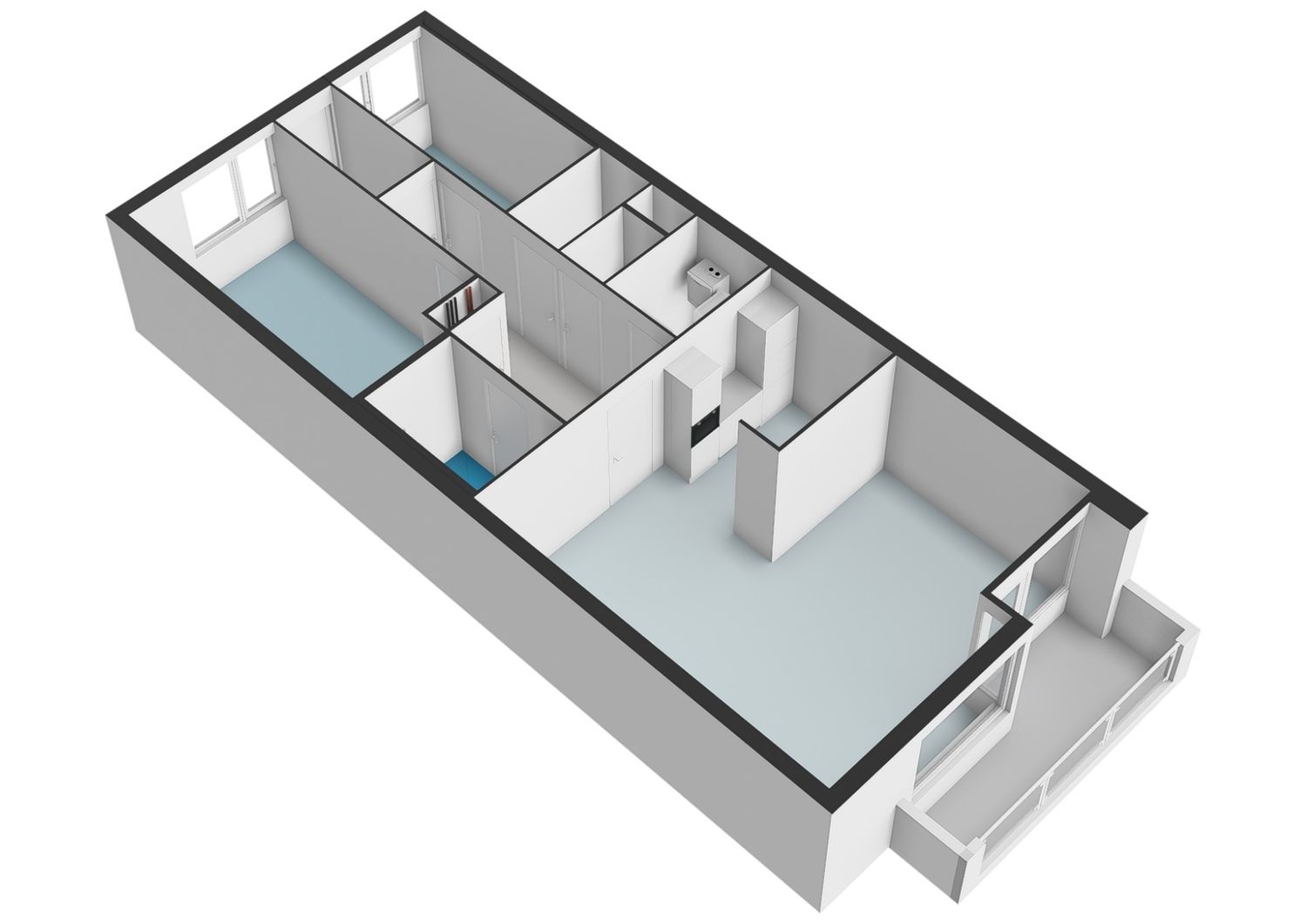 Over de Vesten 58, SCHIEDAM plattegrond 4