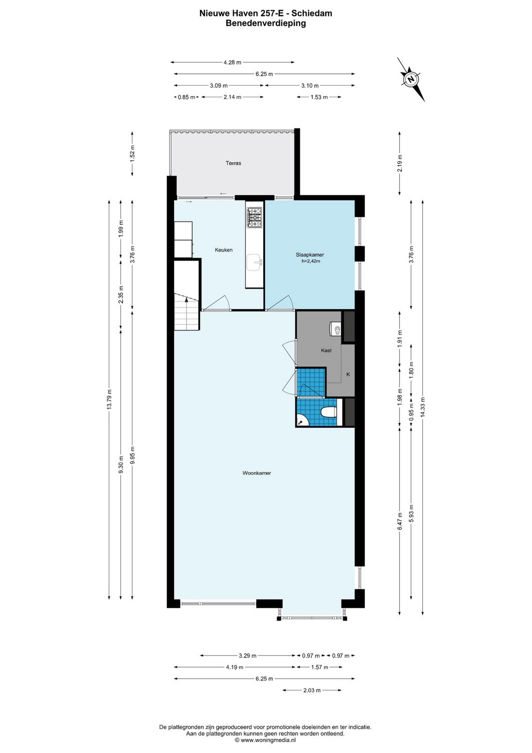 Nieuwe Haven 257E, SCHIEDAM plattegrond 0