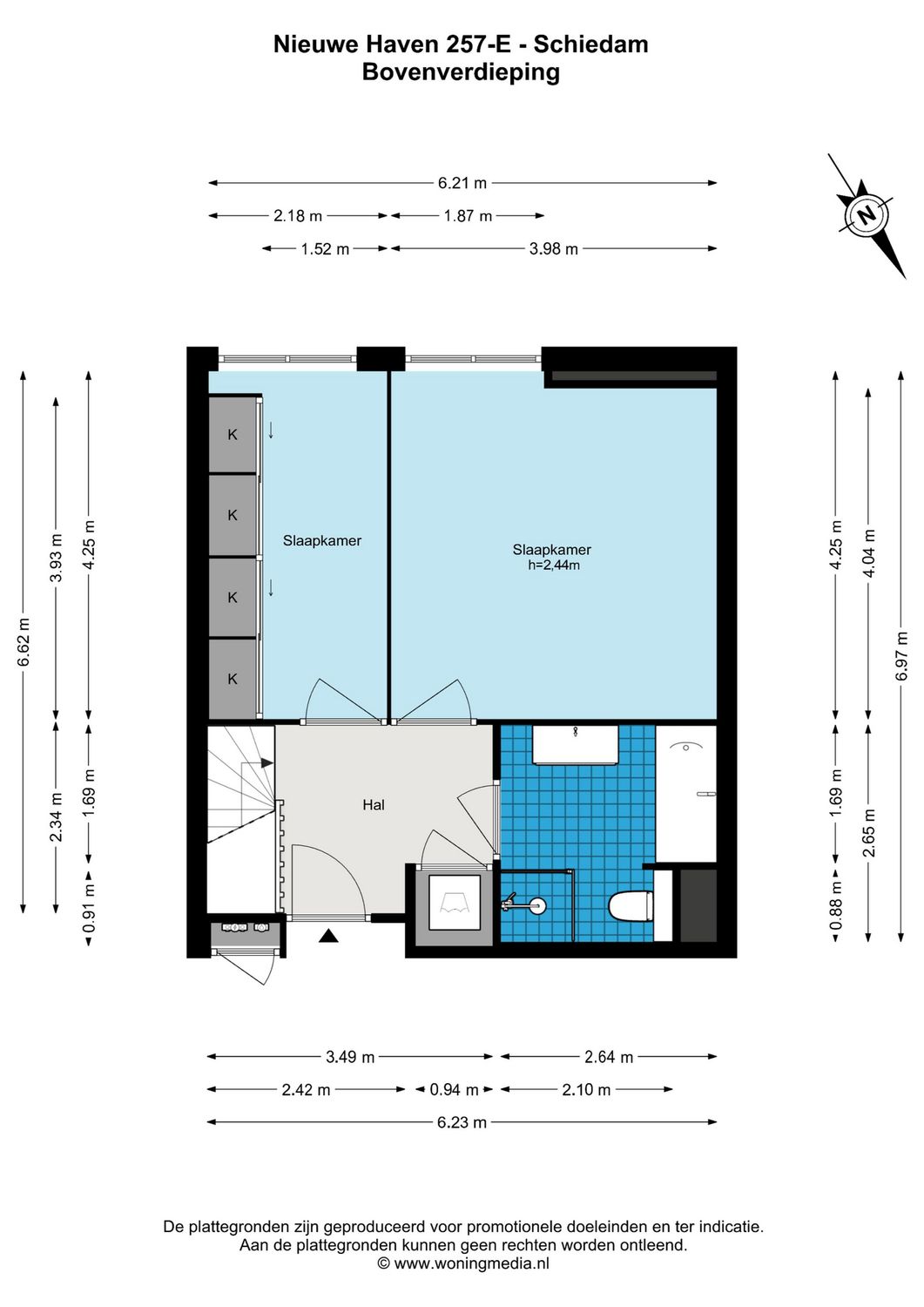 Nieuwe Haven 257E, SCHIEDAM plattegrond 1