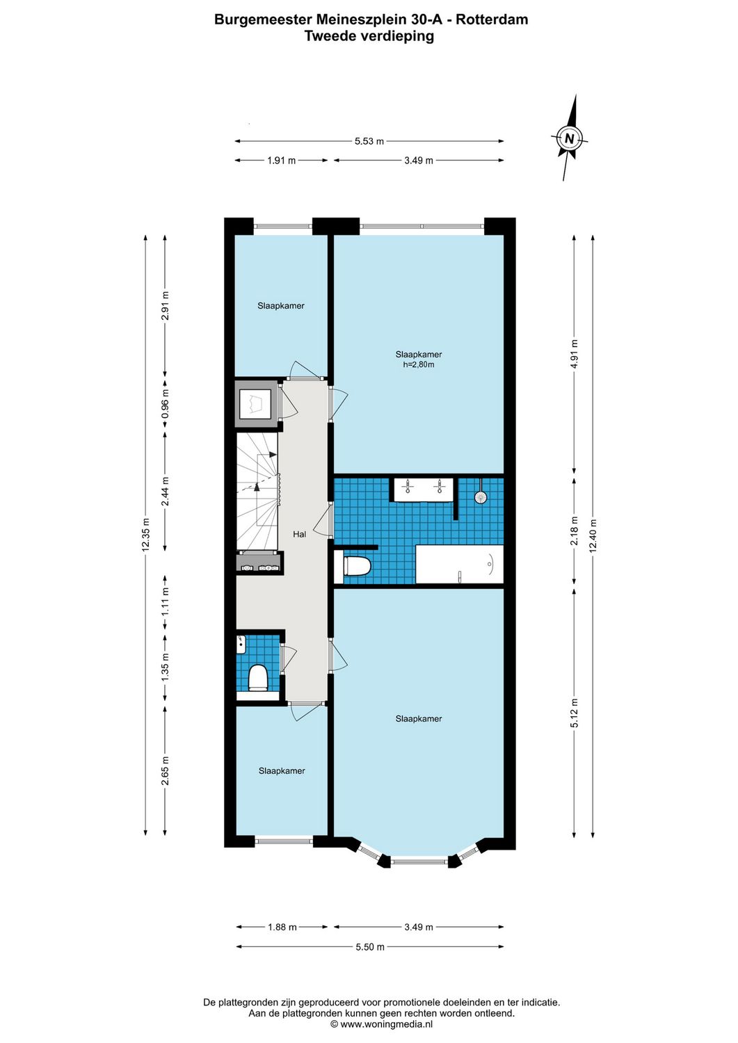Burgemeester Meineszplein 30A, ROTTERDAM plattegrond 2