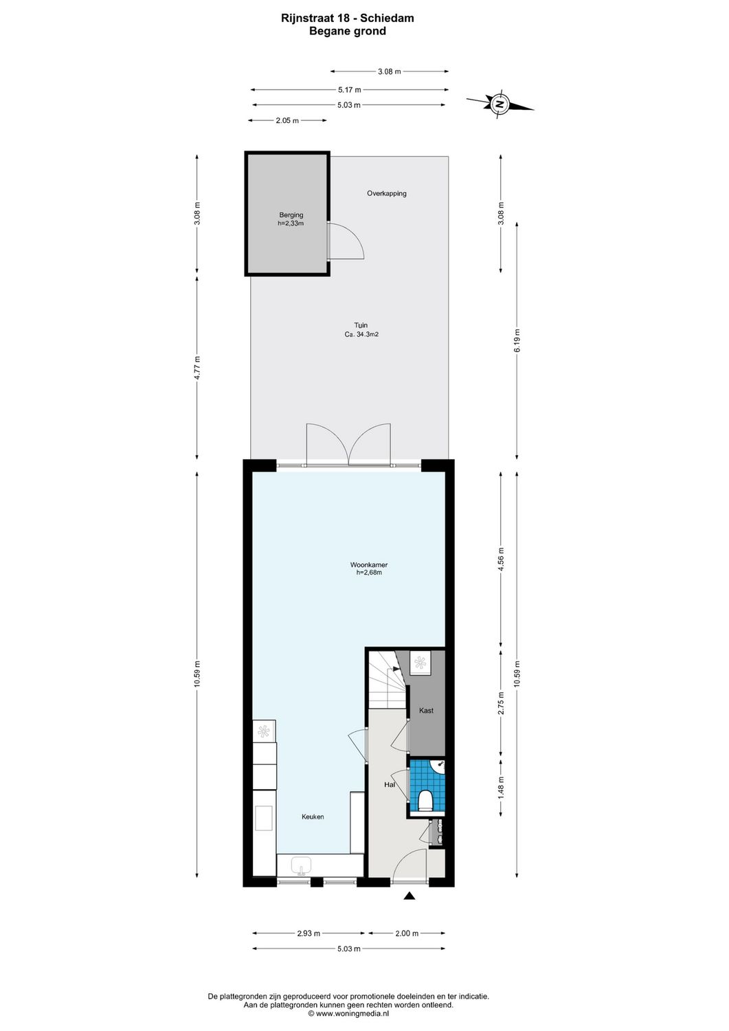 Rijnstraat 18, SCHIEDAM plattegrond 0