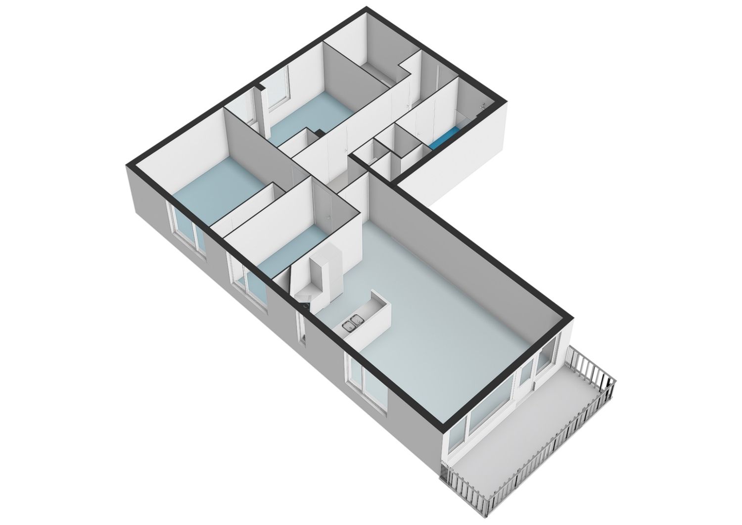 Stadhouderskade 55, SCHIEDAM plattegrond 3
