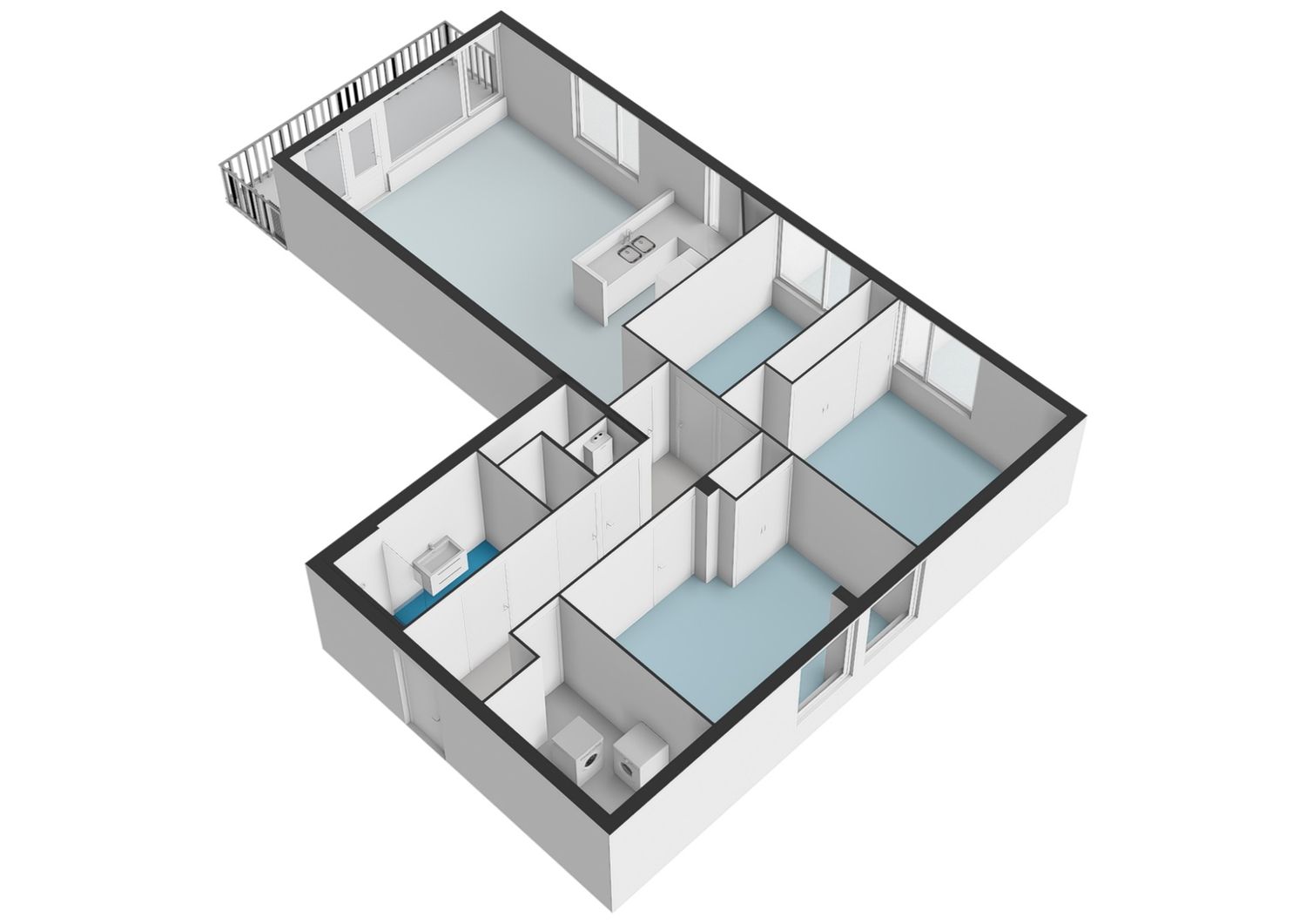 Stadhouderskade 55, SCHIEDAM plattegrond 4