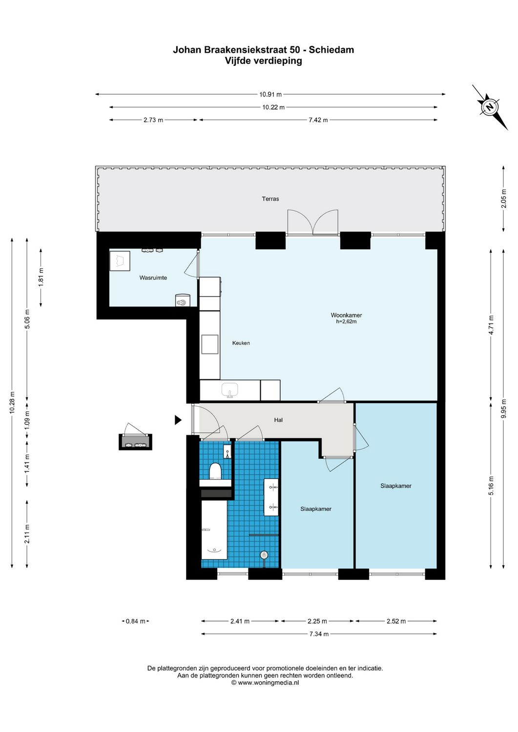 Johan Braakensiekstraat 50, SCHIEDAM plattegrond 0