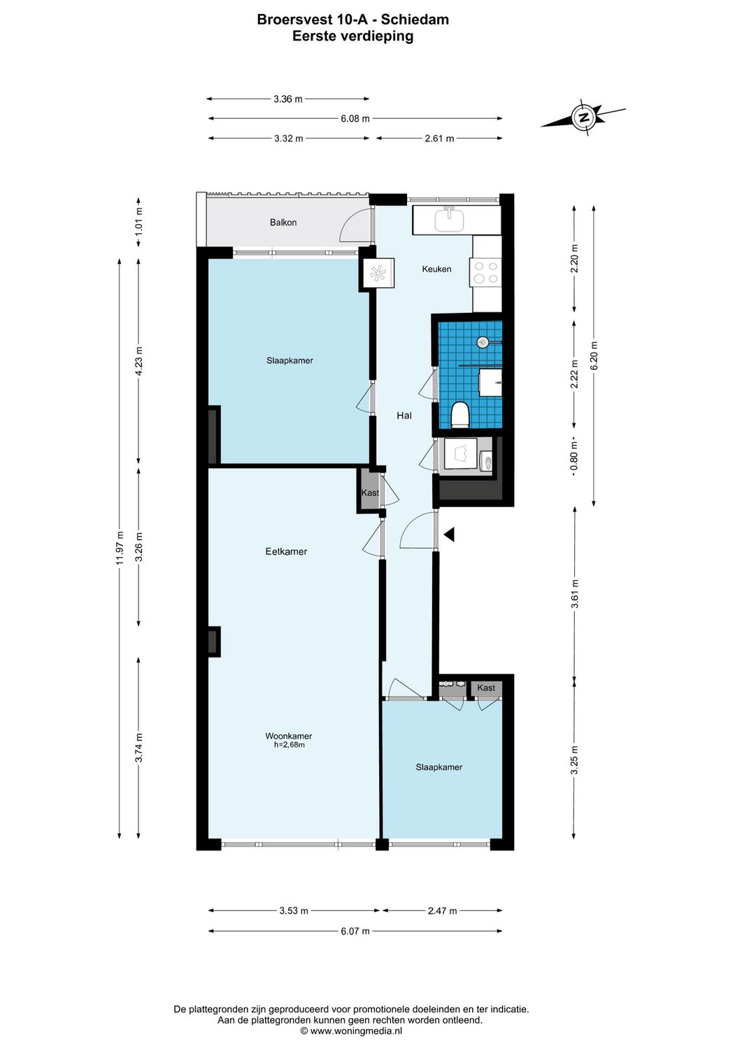 Broersvest 10A, SCHIEDAM plattegrond 0