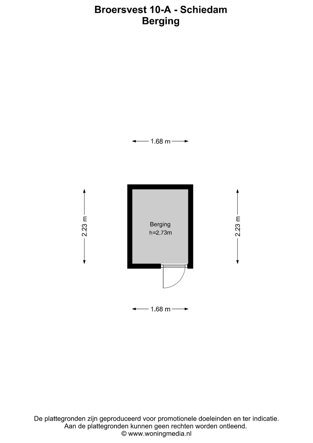 Broersvest 10A, SCHIEDAM plattegrond 3