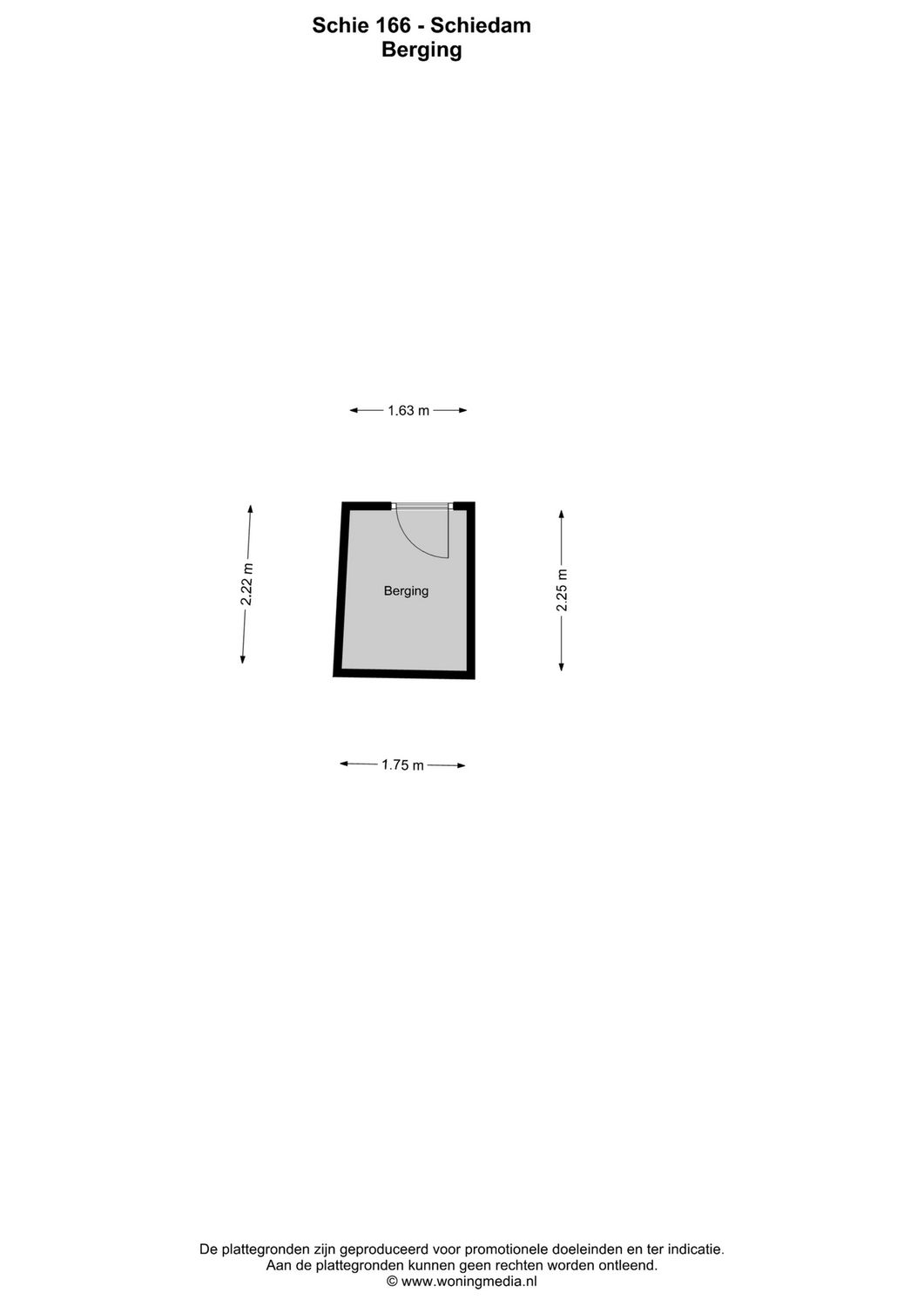Schie 166, SCHIEDAM plattegrond 1