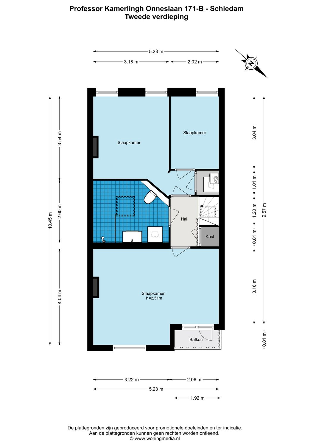Professor Kamerlingh Onneslaan 171B, SCHIEDAM plattegrond 6