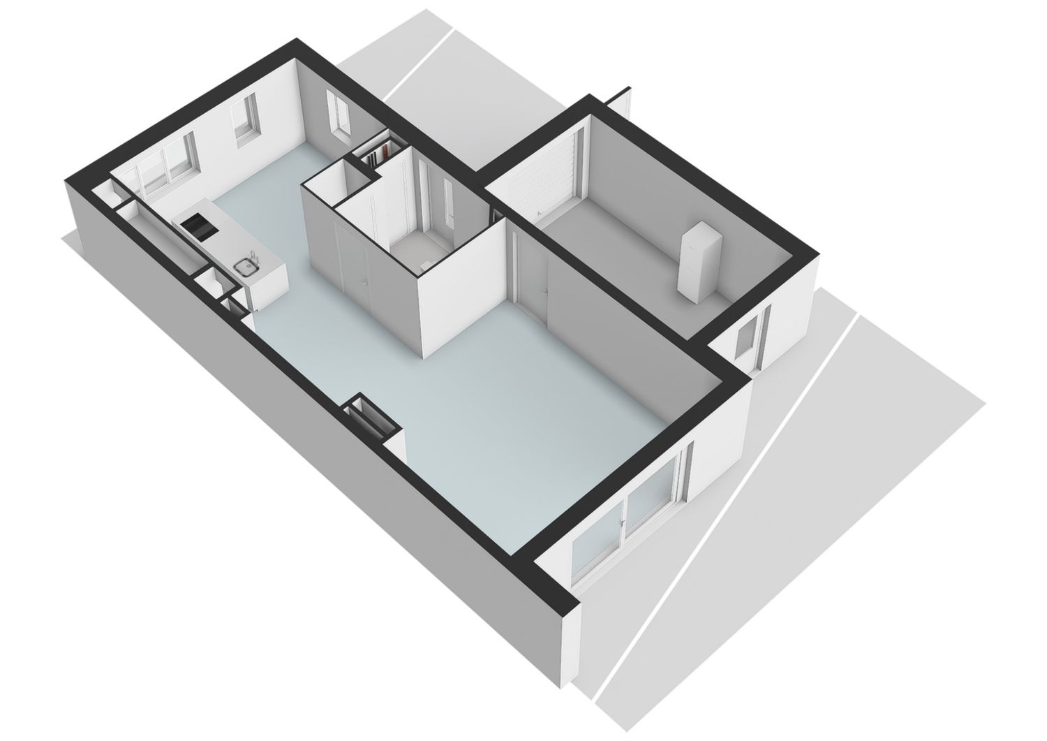 Pieter van den Hoogenbandstraat 38, SCHIEDAM plattegrond 1