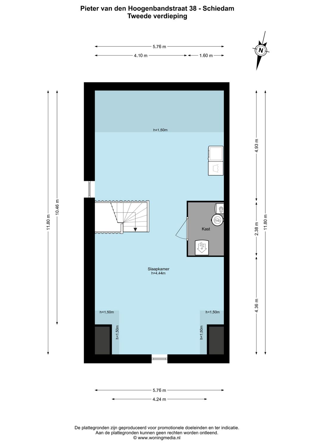 Pieter van den Hoogenbandstraat 38, SCHIEDAM plattegrond 6