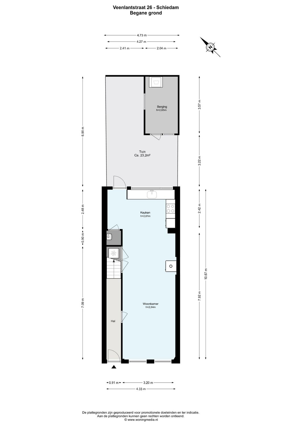 Veenlantstraat 26, SCHIEDAM plattegrond 0